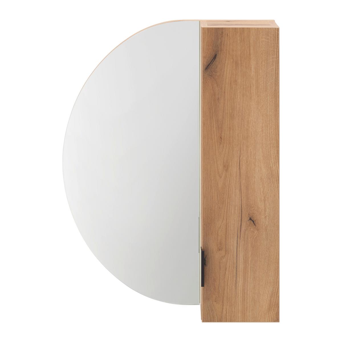 Omara Z Ogledalom Napoli - črna, Moderno, kovina/leseni material (60/80/20cm) - Mömax