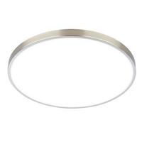 LAMPA SUFITOWA LED 3936012 KAIDA - kolor niklowy, Basics, tworzywo sztuczne/metal (38/6.5cm)