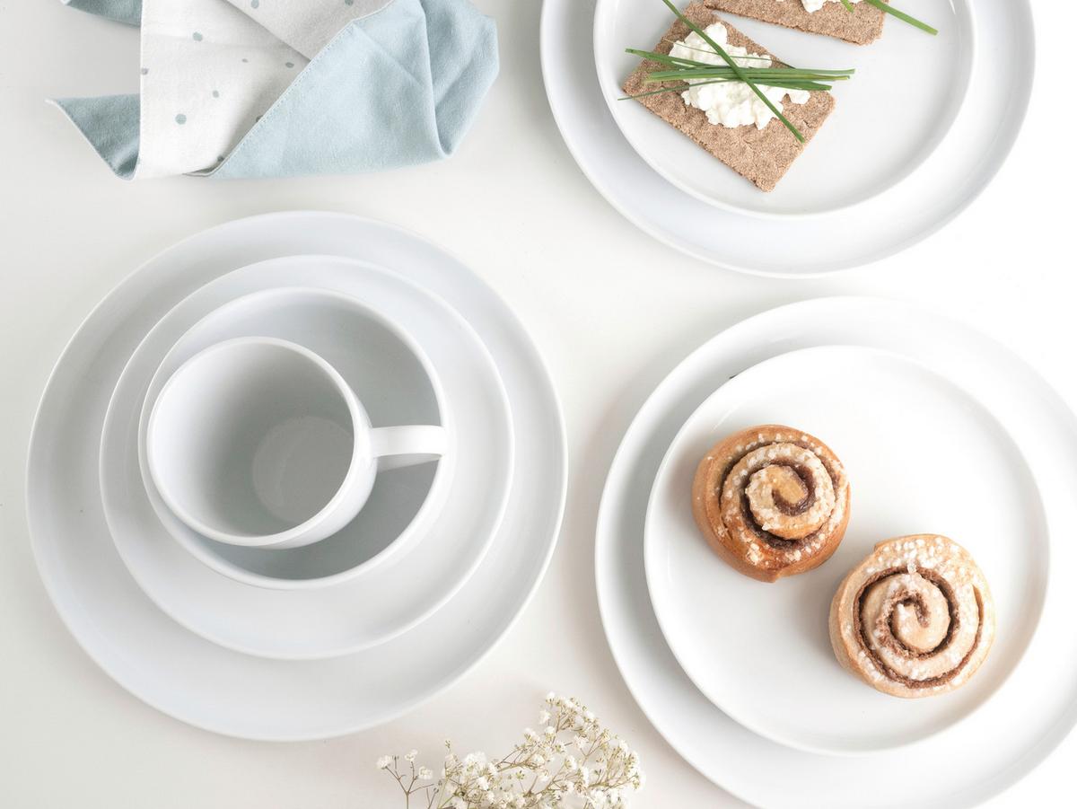 Kombinirani Servis Scandi White, 16-Delni - bela, Basics, keramika - Creatable