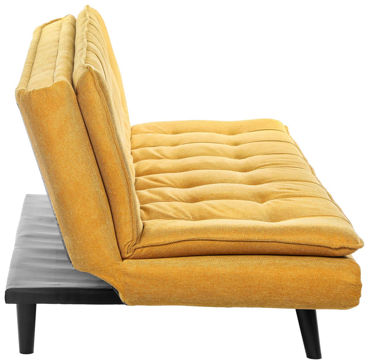 Kanapéágy Sun - sárga, Modern, textil/fa (190/83/93cm) - Mömax