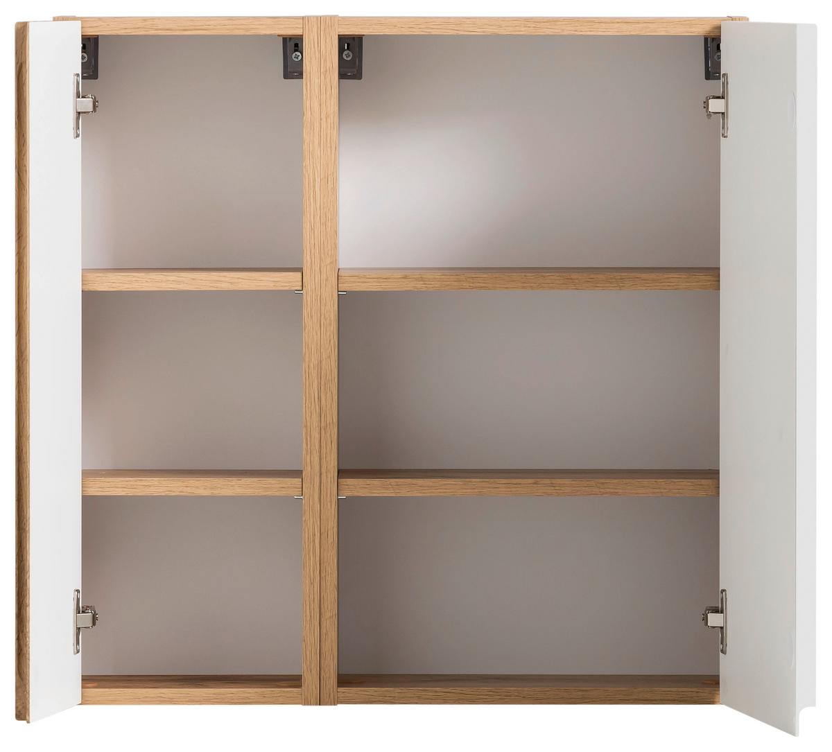 Hängeschrank Varese ca. 65x64 cm Weiß/Eiche - Eiche Wotan/Weiß, MODERN, Holzwerkstoff (65/64/20cm) - Held