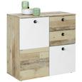 Kommode in Braun/Weiß - Schwarz/Naturfarben, MODERN, Naturmaterialien/Holzwerkstoff (80/80/38cm) - Mömax modern living Kommode in Braun/Weiß - Schwarz/Naturfarben, MODERN, Naturmaterialien/Holzwerkstoff (80/80/38cm) - Mömax modern living