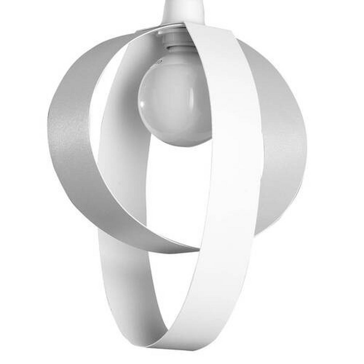 Hängeleuchte Serena Weiß max. 22 Watt - Weiß, Design, Metall (30/120cm)