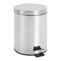 Koš Za Smeti Maren - 5l - barve nerjavečega jekla/črna, Konvencionalno, kovina/umetna masa (20/27,5cm) - Based