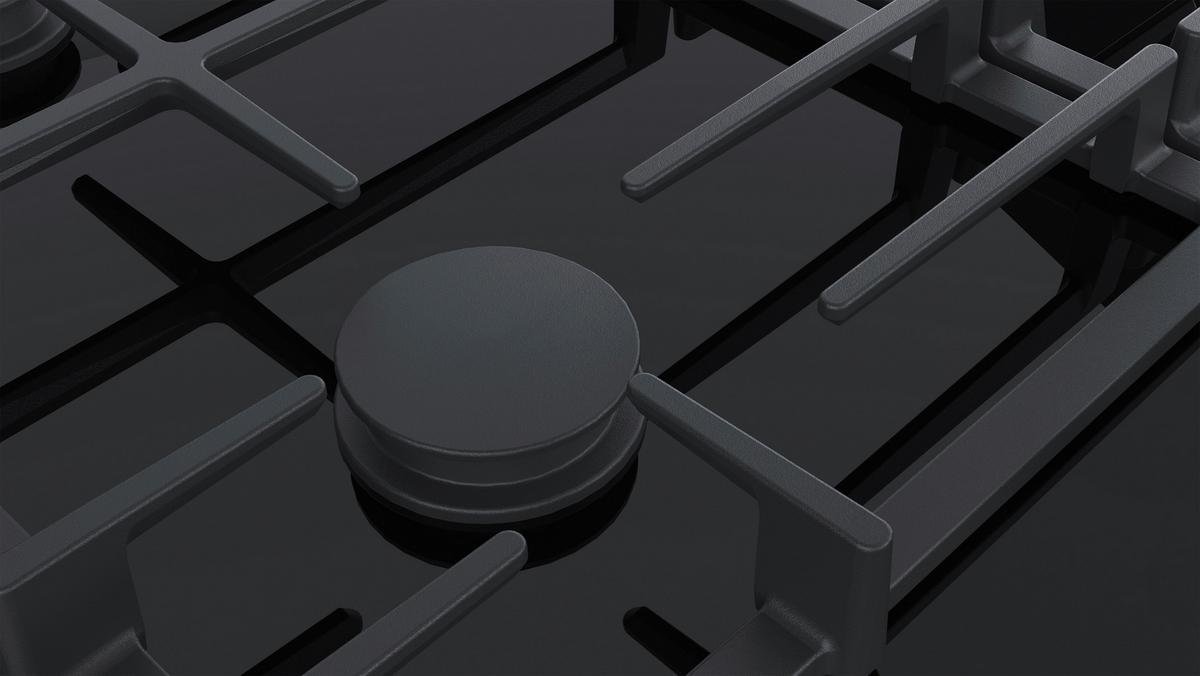 Gaskochfeld PRP6A6B70D Schwarz - Schwarz, KONVENTIONELL (60,6/4,5/52,7cm) - Bosch