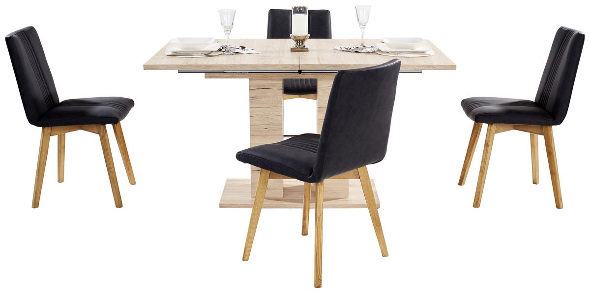 Raztegljiva Miza Helena, Barva Hrasta, 140-220 X 90 Cm - barve hrasta, Konvencionalno, leseni material (140-220/76/90cm) - Mömax