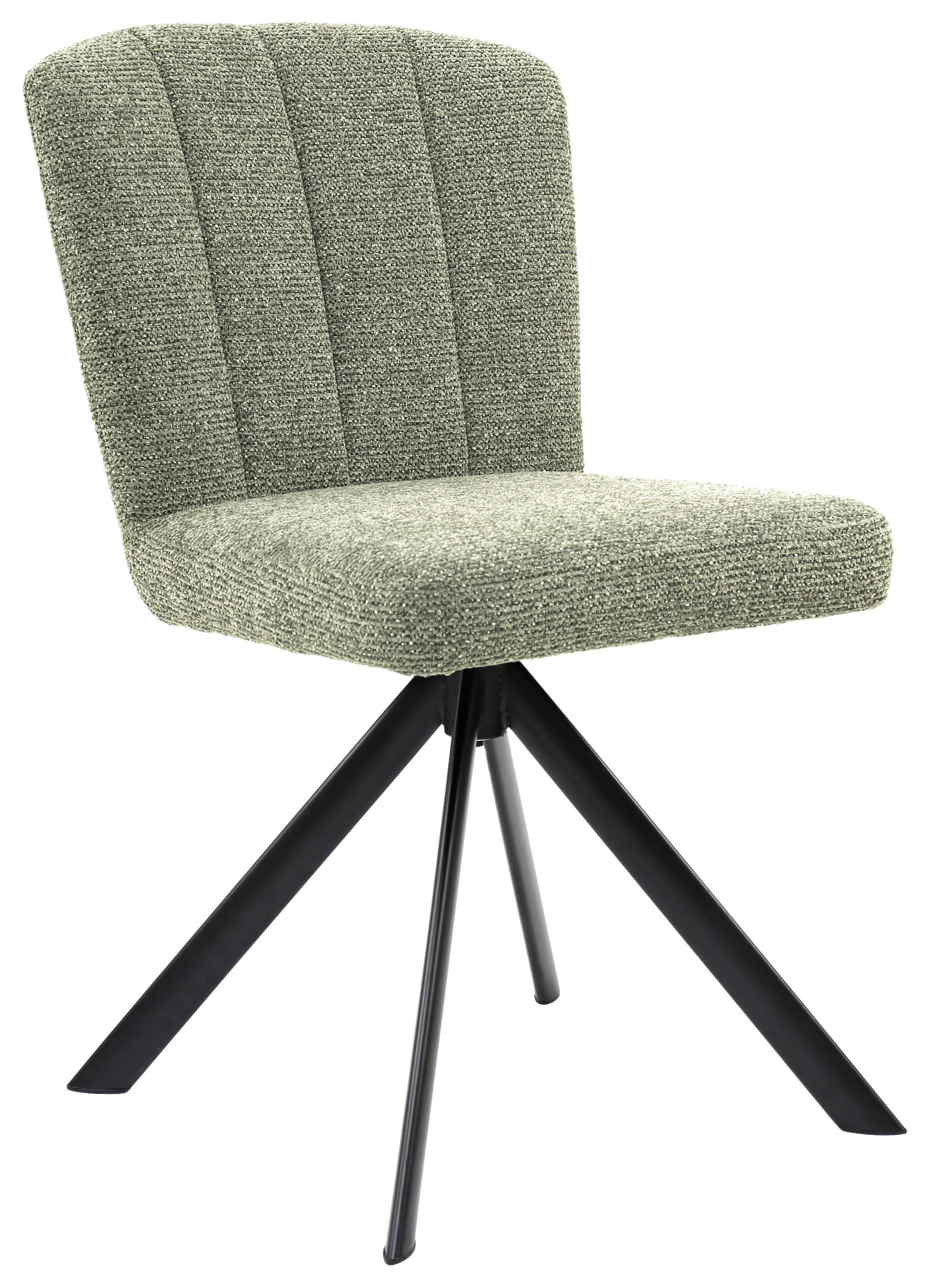 Chaise Nora Grün/Schwarz - Schwarz/Grün, Modern, Holz/Textil (52/87/64cm) - Premium Living