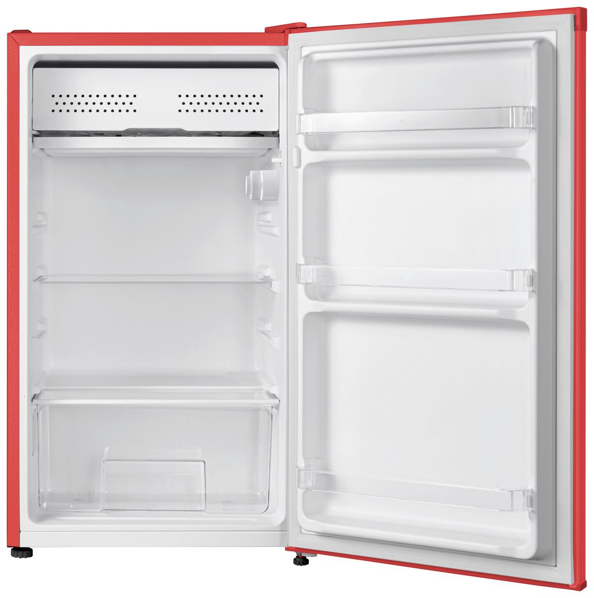 Kühlschrank Respekta Ricco KG83R-52 Rot - Rot, Basics, Glas/Kunststoff (47,4/83,1/44,7cm) - Respekta
