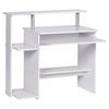 Computertisch ca. 94x49x91 cm Weiß - Weiß, KONVENTIONELL, Holzwerkstoff (94/48,5/90,5cm) - MID.YOU
