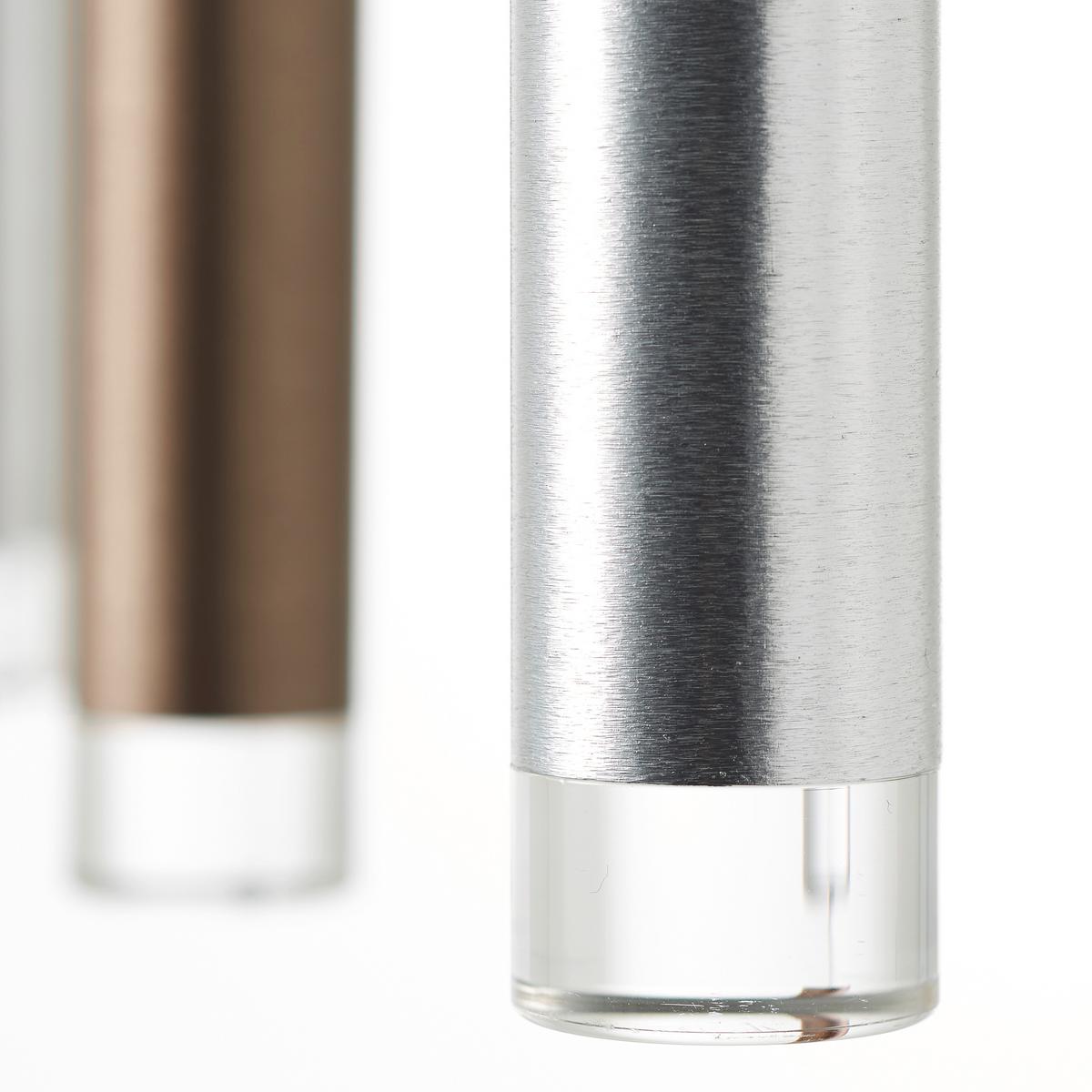 LAMPA WISZĄCA LED G93764/20 CEMBALO - kolor srebrny/czarny, Design, tworzywo sztuczne/metal (70/30/180cm)