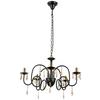 HÄNGLAMPA KRISTINA - bärnstensfärgad/svart, Modern, metall/glas (60/120cm) - Modern Living