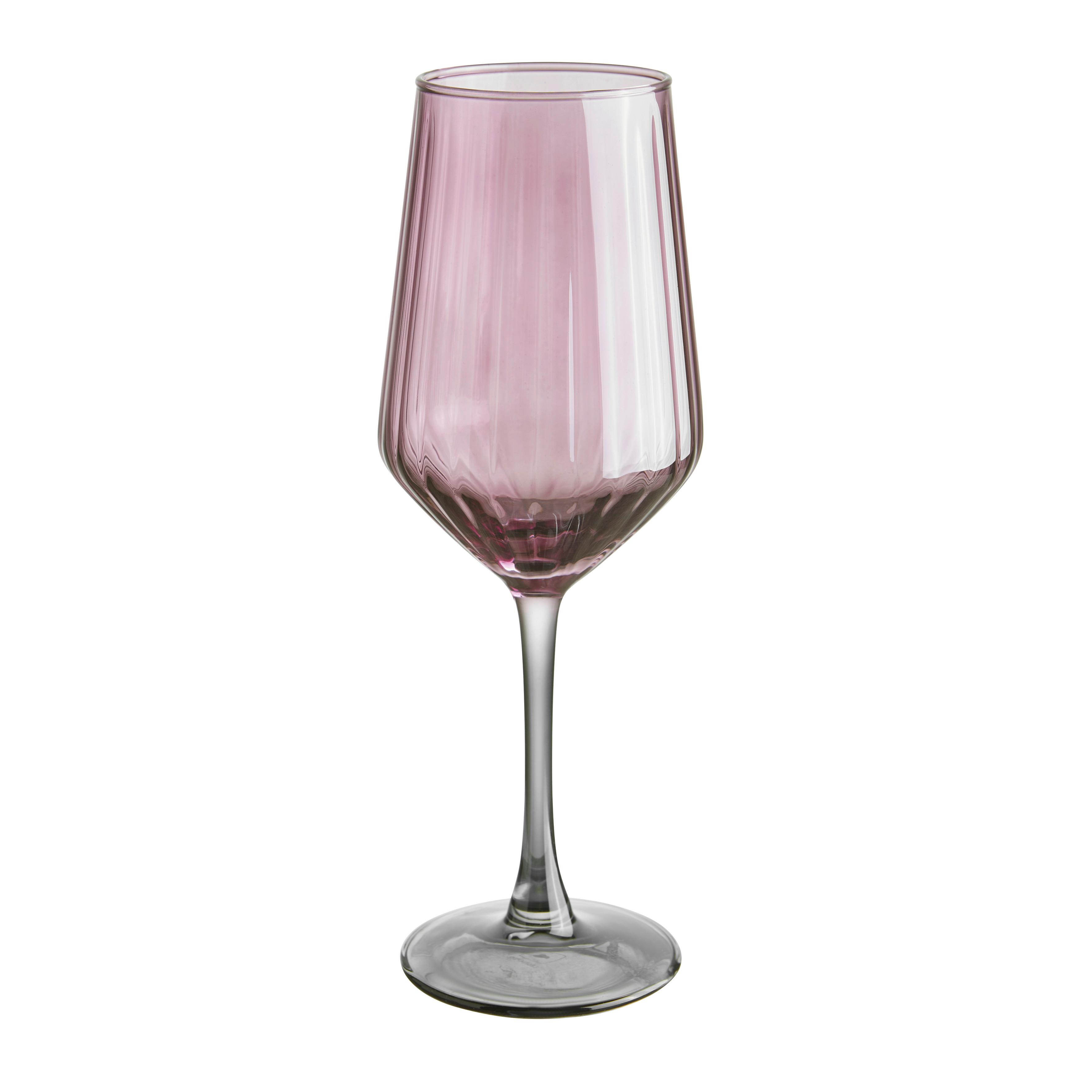 Weinglas Betty Lila/Blaugrau ca. 380ml - Lila/Blaugrau, MODERN, Glas (6,2/23,2cm) - Mömax
