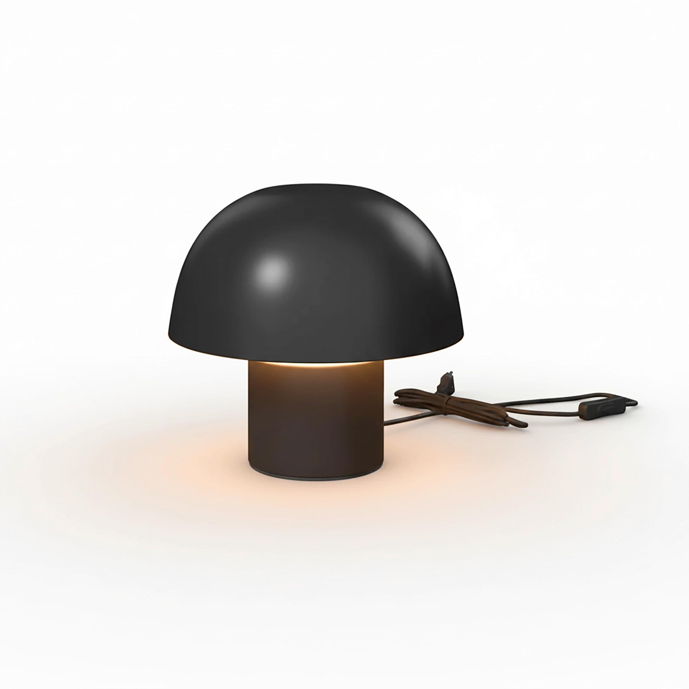 Tischleuchte Carla Schwarz max. 40 Watt - Schwarz, MODERN, Metall (22,5/22cm) - Bessagi Home