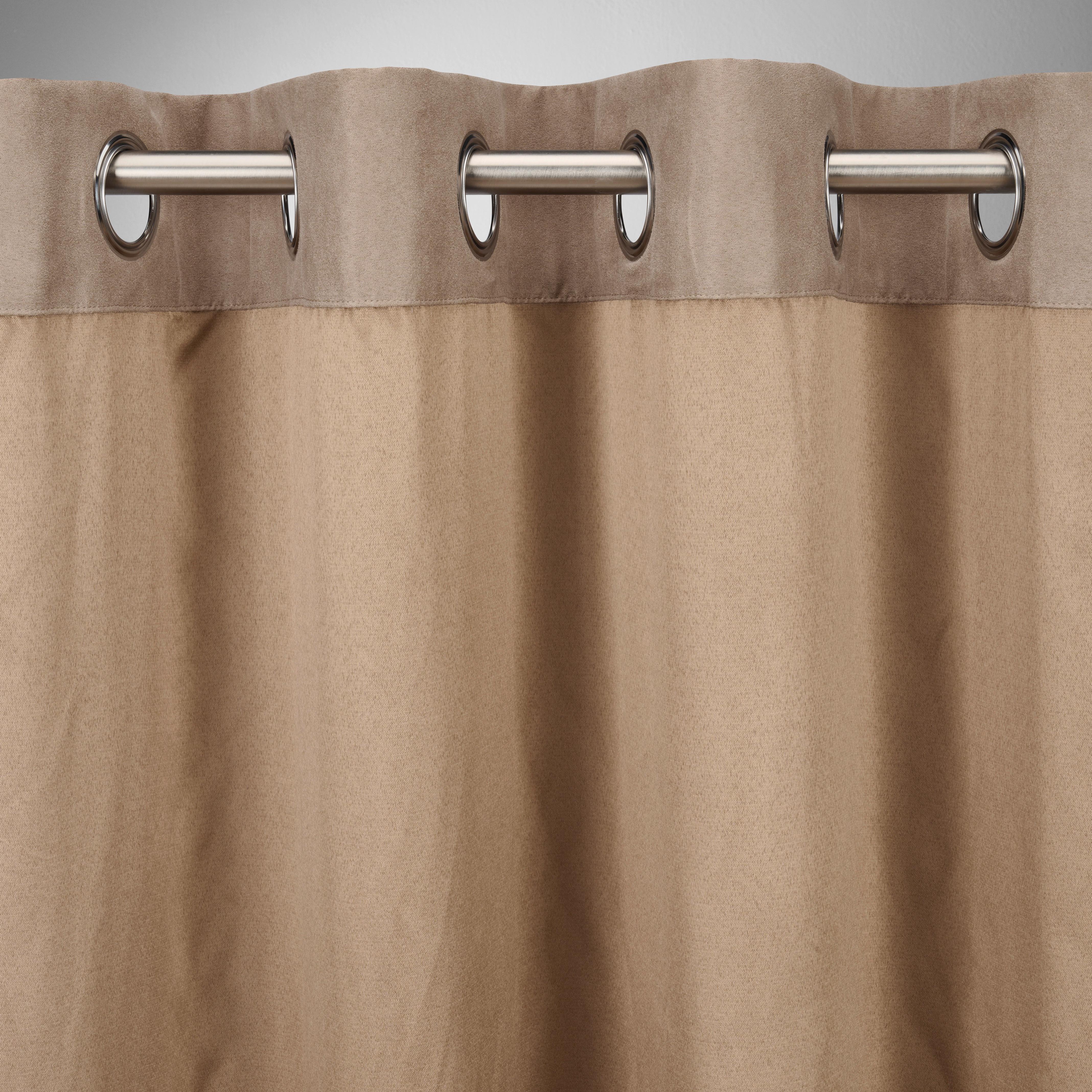 ÖLJETTLÄNGD VELOURS - ljusbrun, Klassisk, textil (140/245cm) - Mömax