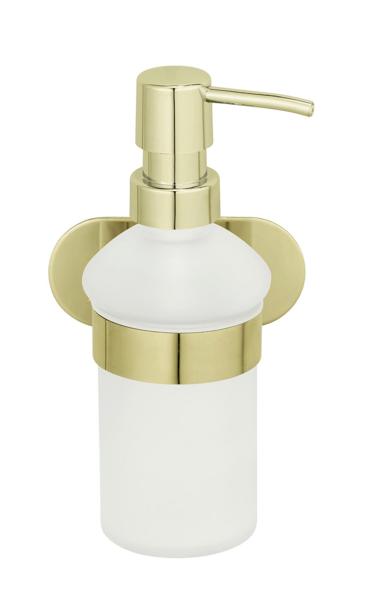 Seifenspender in Goldfarben - Goldfarben, LIFESTYLE, Metall (10/16,5/10,5cm) - Mömax