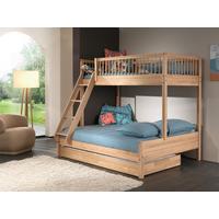 Etagenbett FORREST Eichefarben ca. 90/140x200 cm Bettlade - Eichefarben/Naturfarben, MODERN, Holz (90/140/200cm) - Vipack