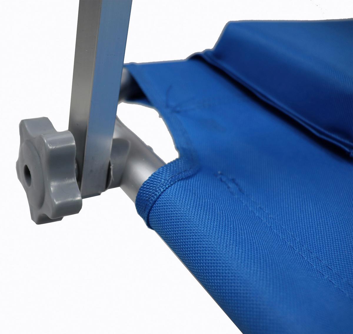 Vrtni Ležalnik Bindox, Modra - modra, Basics, kovina/tekstil (165/16/65cm) - Gardenson