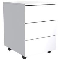 Predalnik Na Kolescih Dalosa, Bela - bela, Moderno, umetna masa/leseni material (39/55/45cm) - MID.YOU