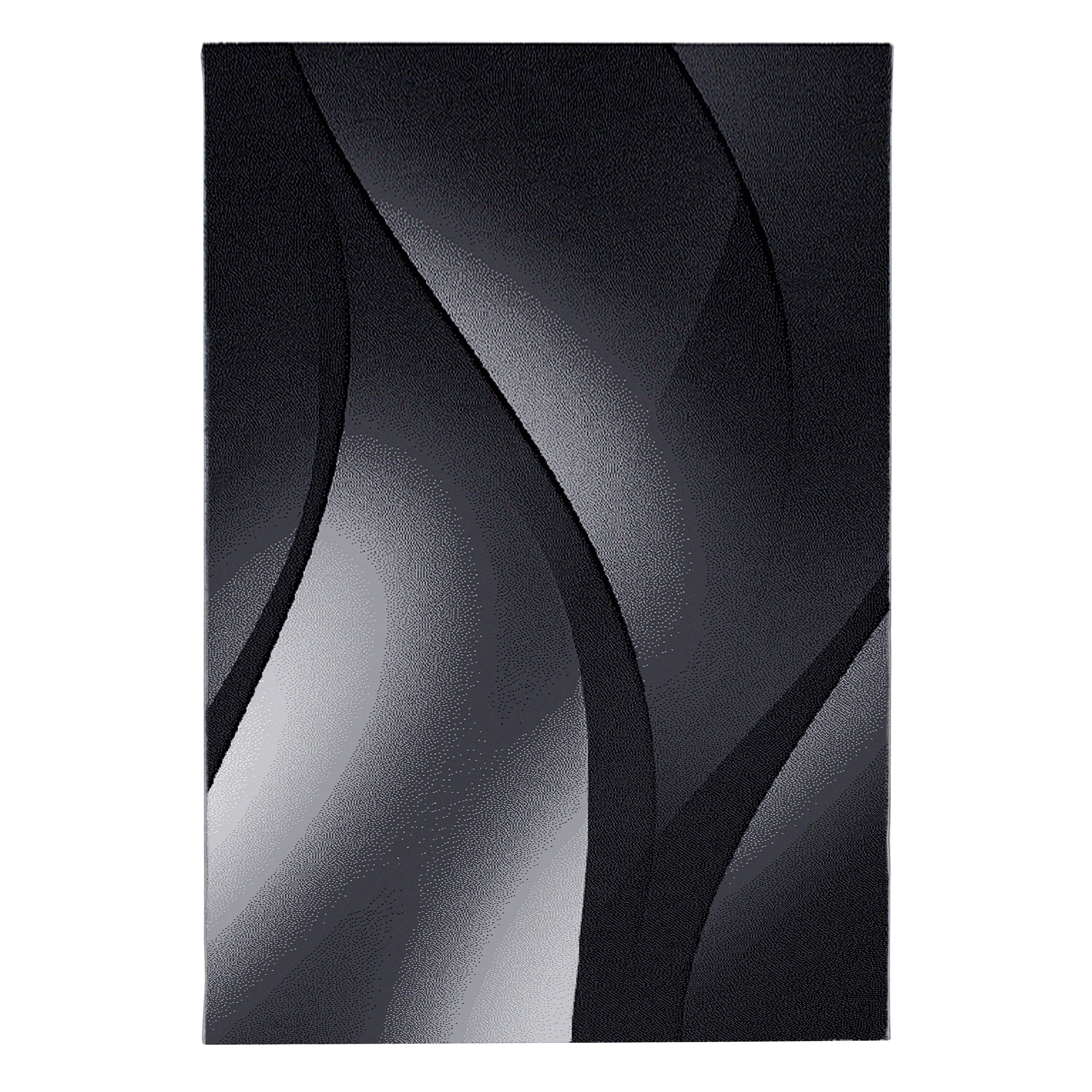 Tkana Preproga Plus, Črna, 240x340cm - črna, Basics, tekstil (240/340cm) - Novel