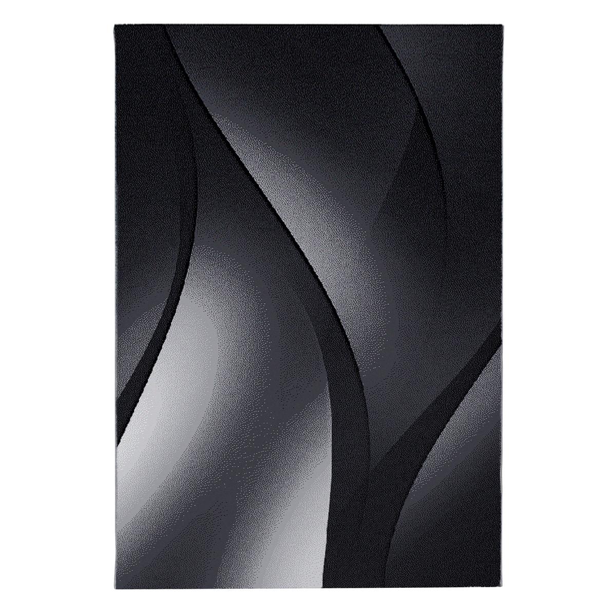 Tkana Preproga Plus, Črna, 280x370cm - črna, Basics, tekstil (280/370cm) - Novel