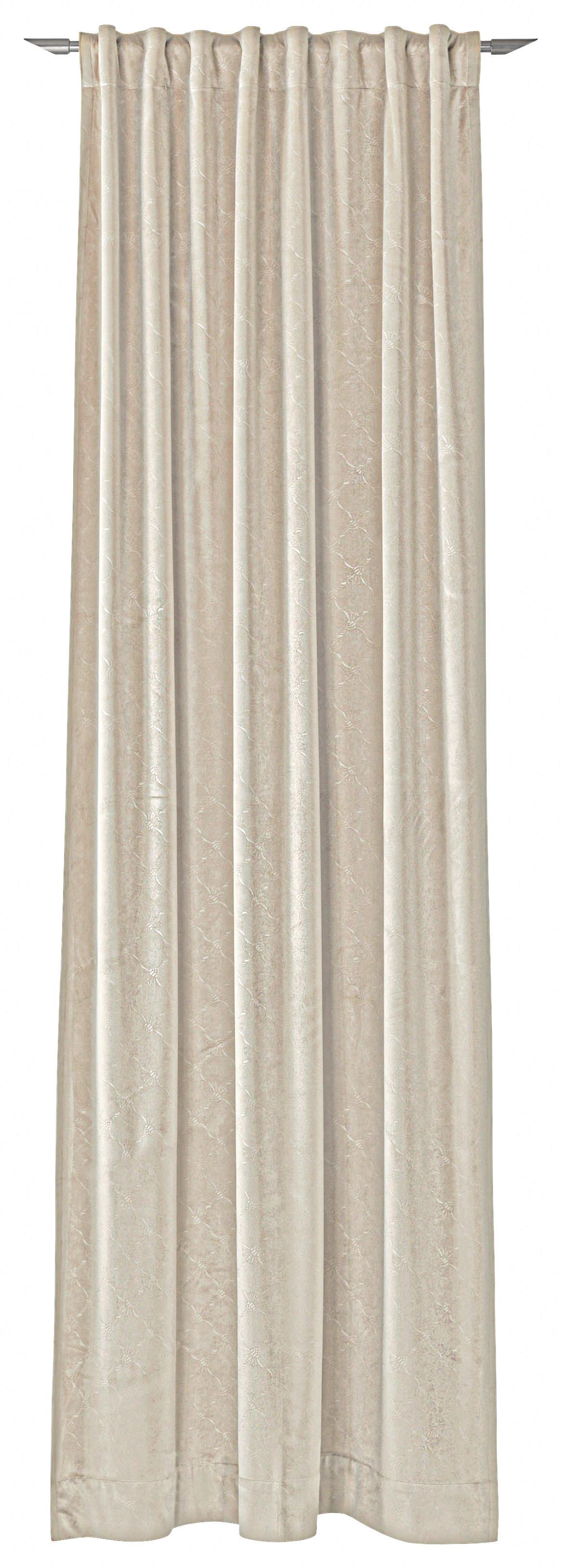 ZASŁONA GOTOWA J-IMPRESS JOOP! - kolor naturalny, Design, tkanina (130/250cm) - Joop!