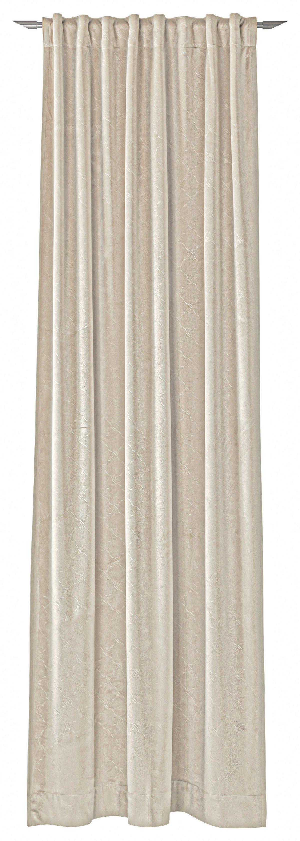 ZASŁONA GOTOWA J-IMPRESS JOOP! - kolor naturalny, Design, tkanina (130/250cm) - Joop!