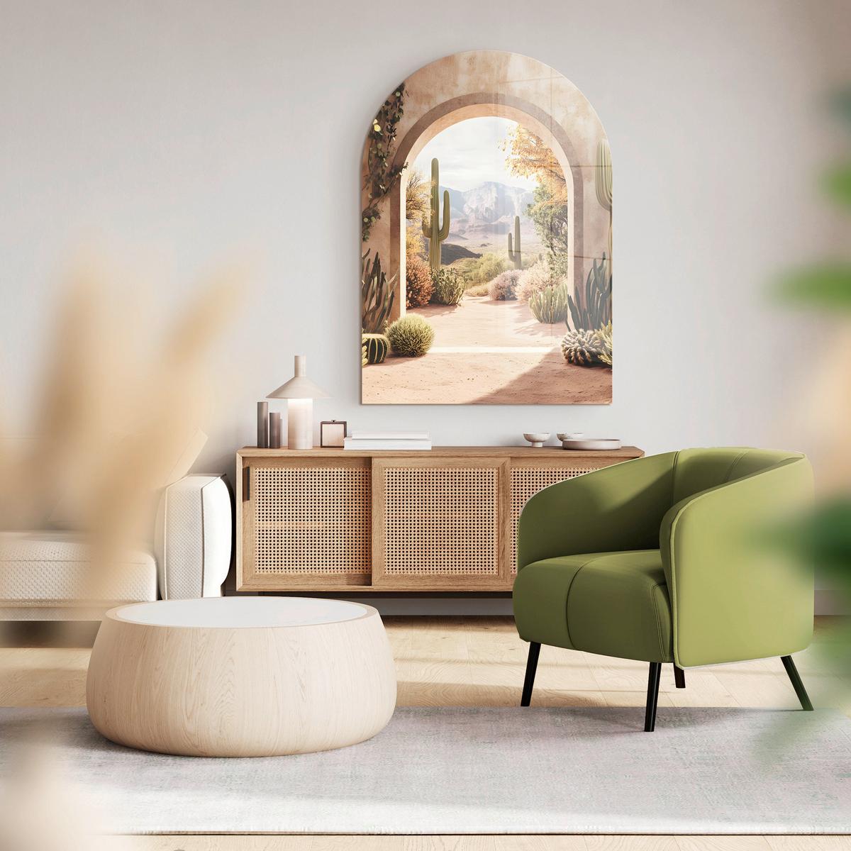 Glasbild Multicolor ca. 70x100cm - Multicolor, Basics, Glas/Papier (70/100cm)