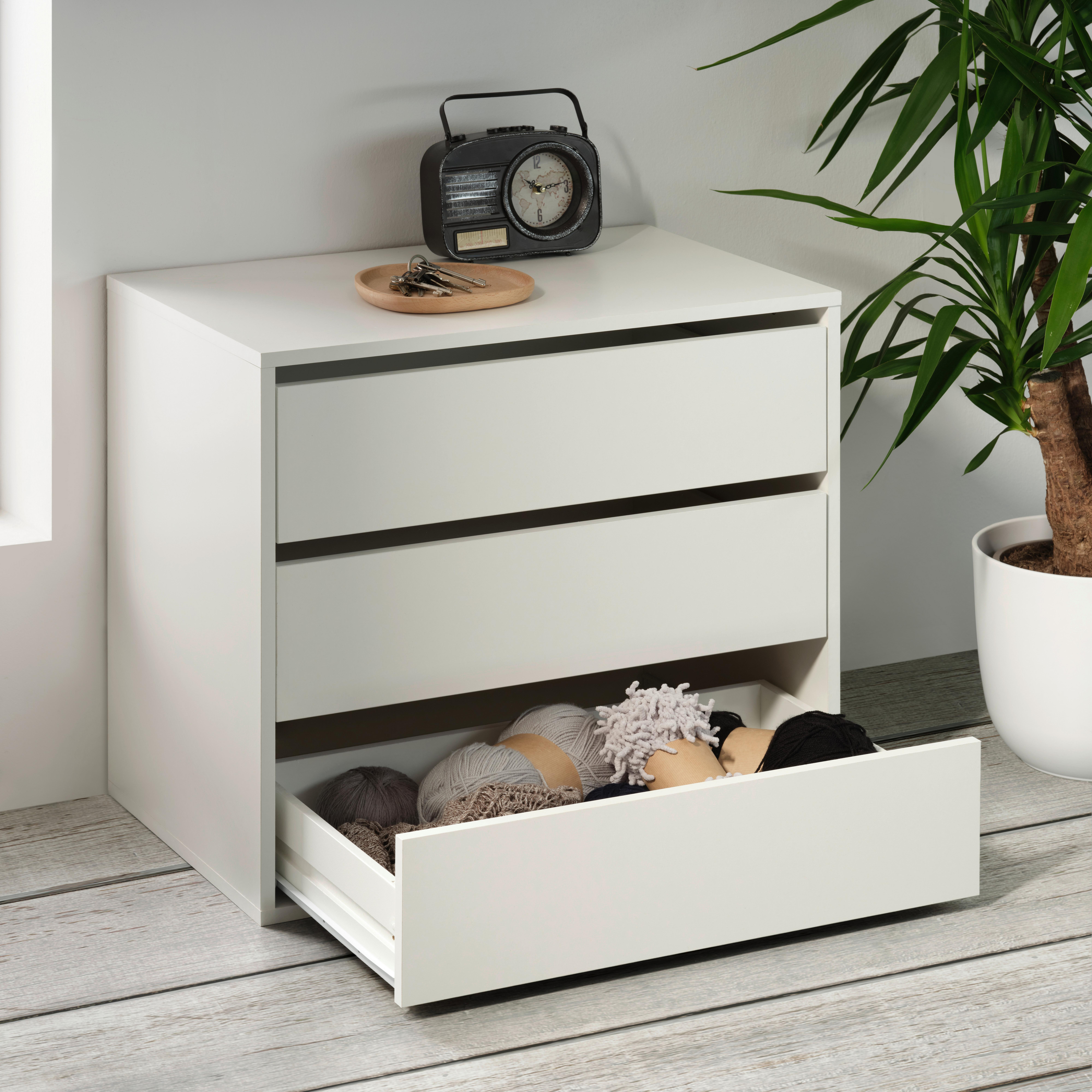 LÅDSET UNIVERSAL II - vit, Klassisk, trämaterial (70/61/44cm) - Based