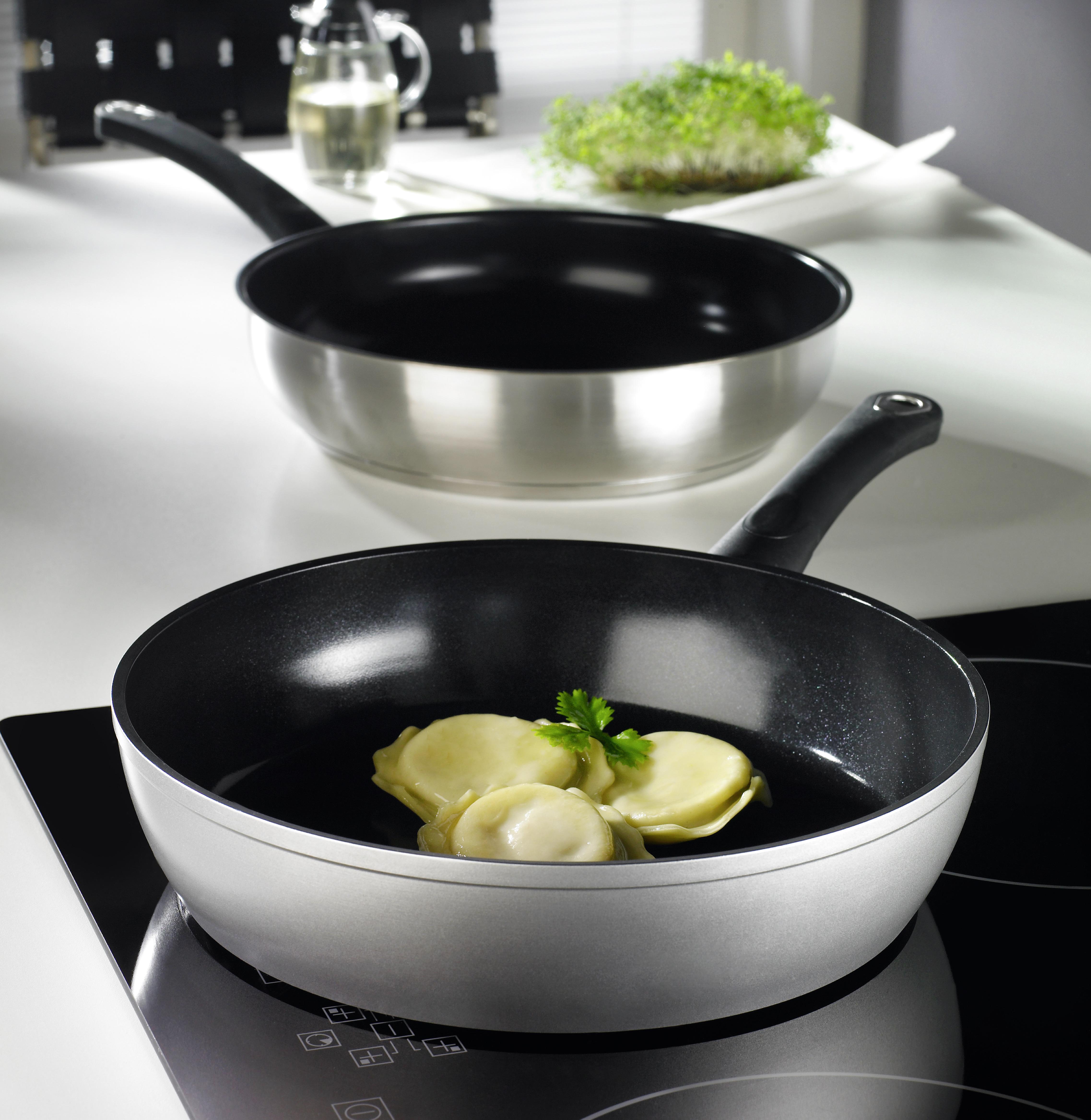 GRYT- OCH KASTRULLSET TOP LINE XL -AKT- - klar/silver, metall/glas - ELO