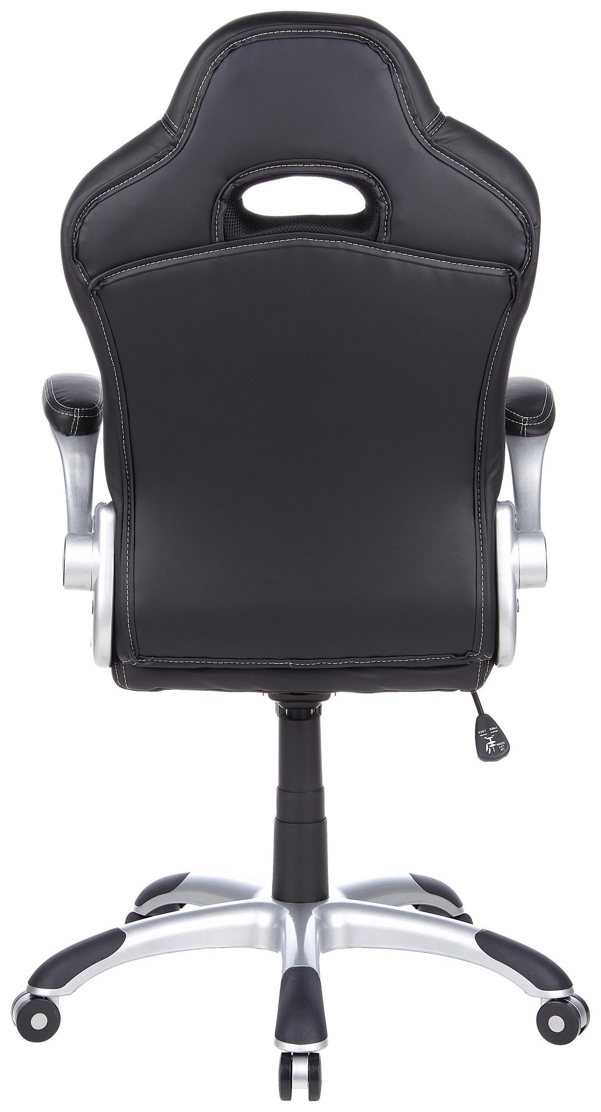 Gaming Stol Game Sport, Črna, Bela, Siva - siva/črna, Moderno, umetna masa/tekstil (64/118/57cm) - MID.YOU