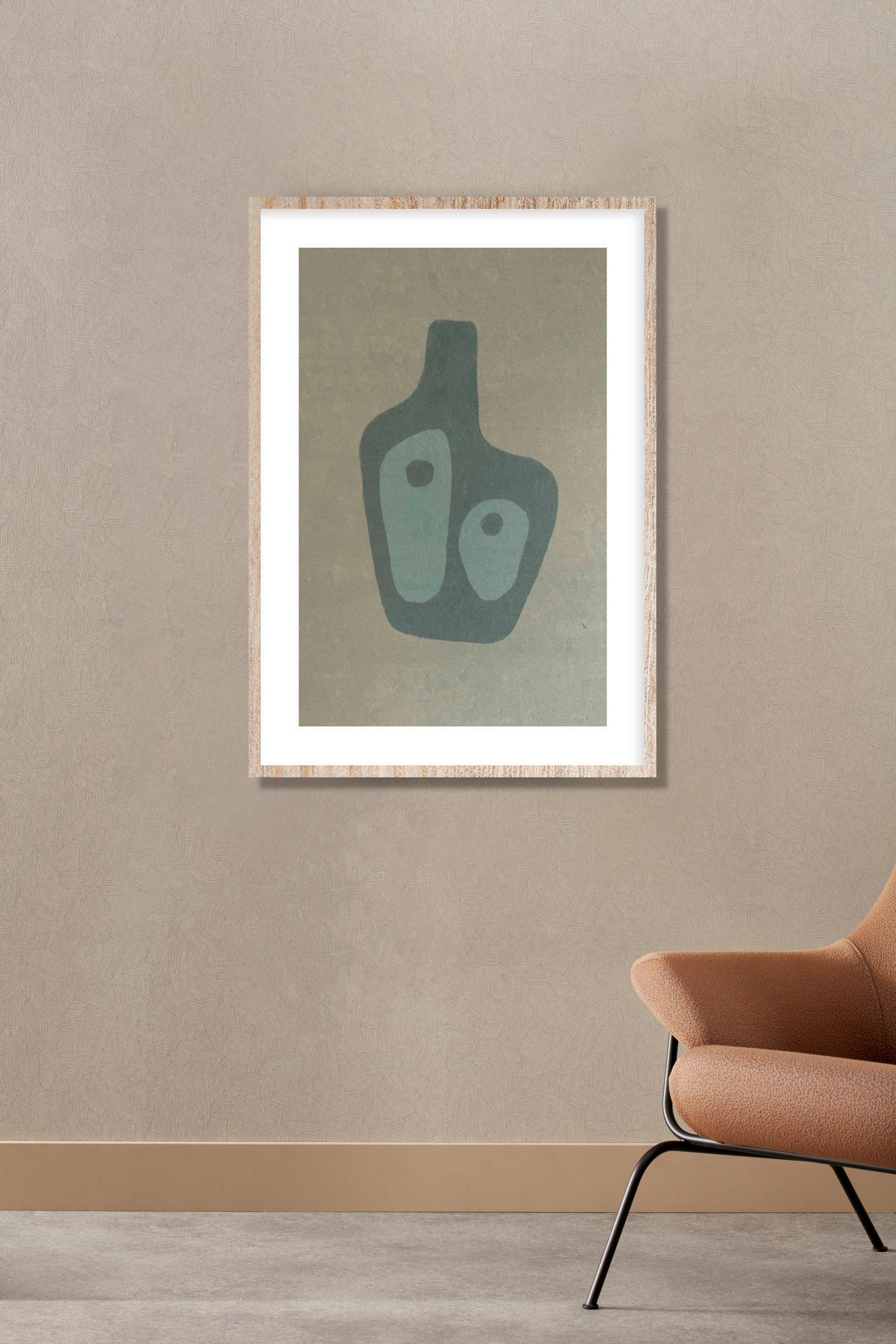 BILD FEEL-GOOD-002-50X70-FRX-FRBL - Beige/Naturfarben, Basics, Holz/Kunststoff (50/70/10cm)