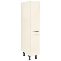 Apothekerschrank Touch Magnolie - Edelstahlfarben/Magnolie, MODERN, Holzwerkstoff/Metall (30/168/58cm) - Nobilia