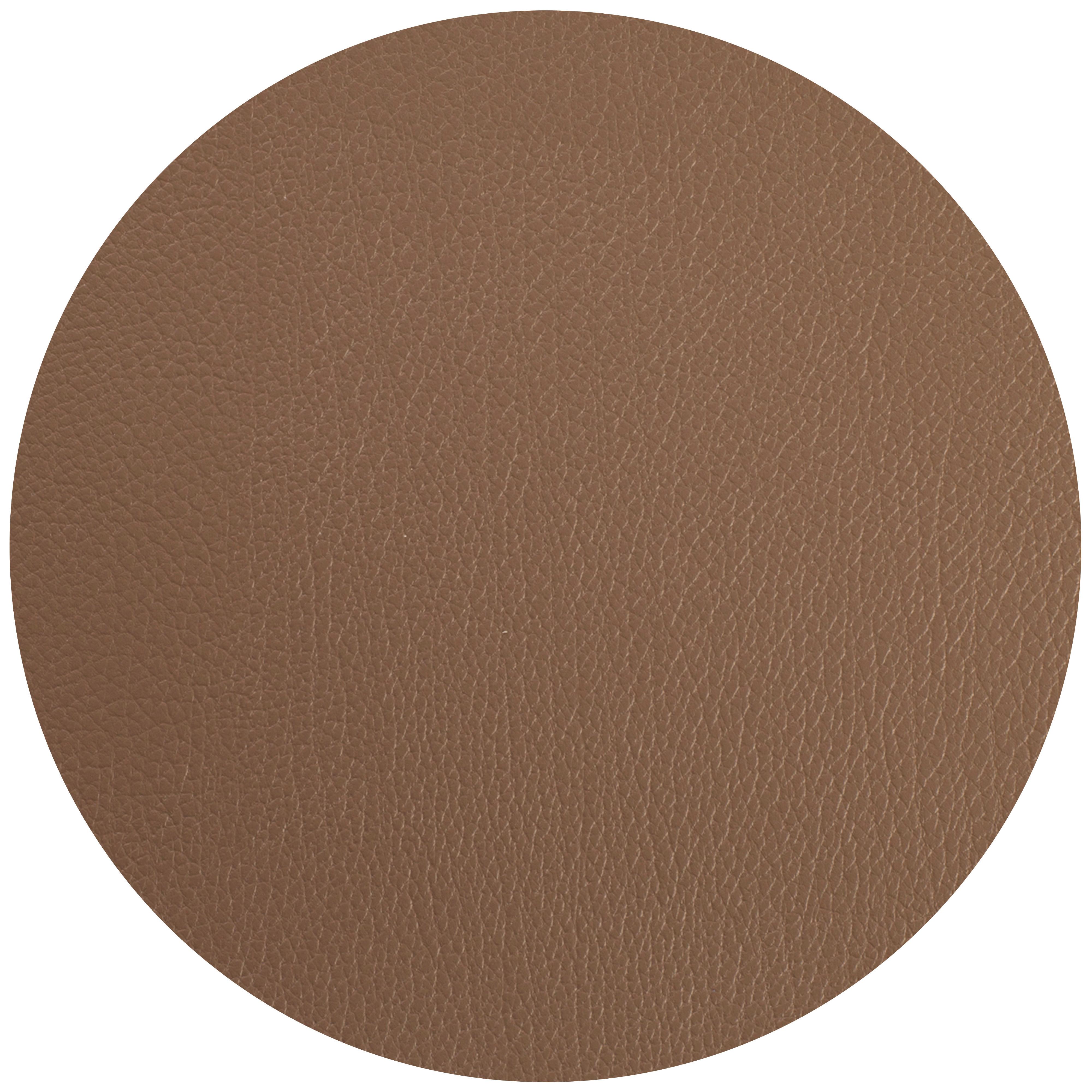 Étkezőalátét Jette - barna, bőr (40cm) - Premium Living