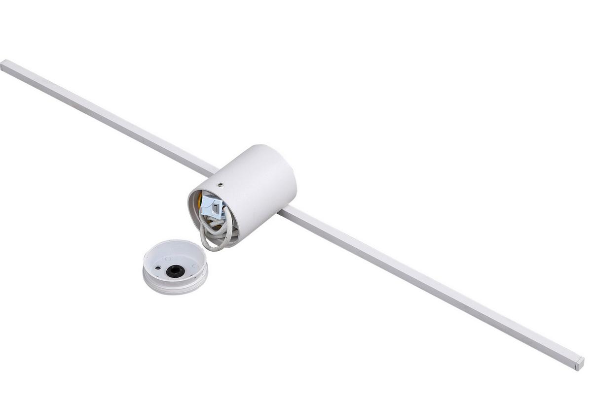 Spiegelleuchte Lp-777/1w M Wh - Weiss, Basics, Metall (40/6.5/7cm)