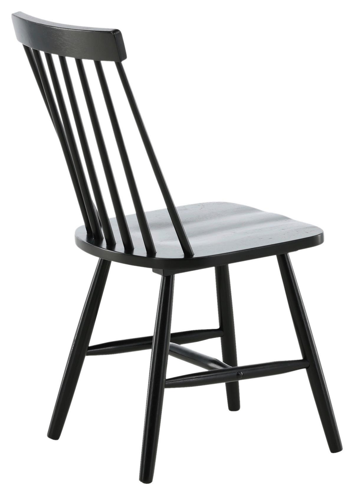 STUHL-SET LÖNNEBERGA - Schwarz, Design, Holz (43/87/55cm) - Livetastic