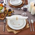 Farfurie Pentru Desert Gloria - alb/auriu, Modern, ceramică (20,5cm) - Modern Living Farfurie Pentru Desert Gloria - alb/auriu, Modern, ceramică (20,5cm) - Modern Living