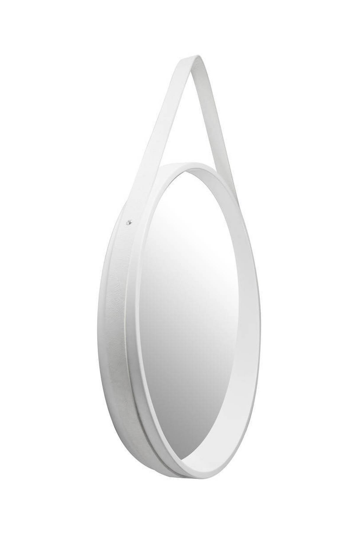 WANDSPIEGEL WANDSPIEGEL ULTIMA 110 - Weiss, Trend, Glas/Holzwerkstoff (49,5/49,5/3,5-7,5cm) - Kayoom