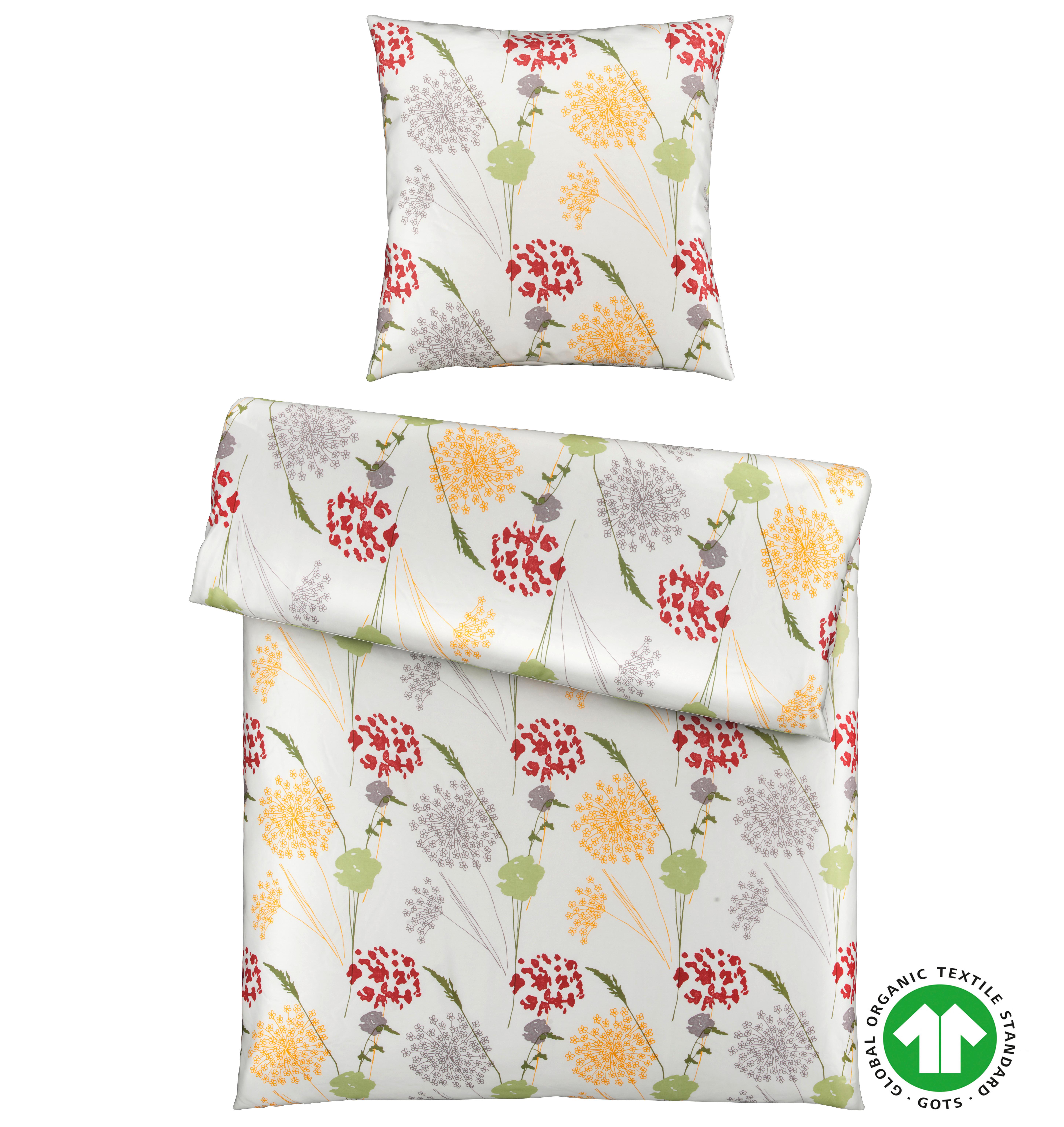 Bettwäsche Bio-Eva in Gelb ca. 140x200cm - Gelb, MODERN, Textil (140/200cm) - ecoTree