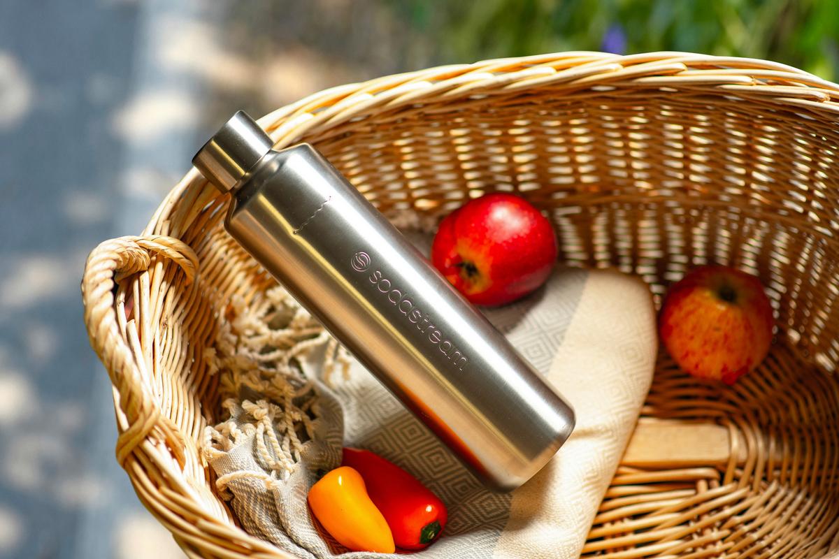 SATURATOR DUO TITAN - antracytowy, Basics, tworzywo sztuczne/metal (15.8/44/31cm) - SodaStream