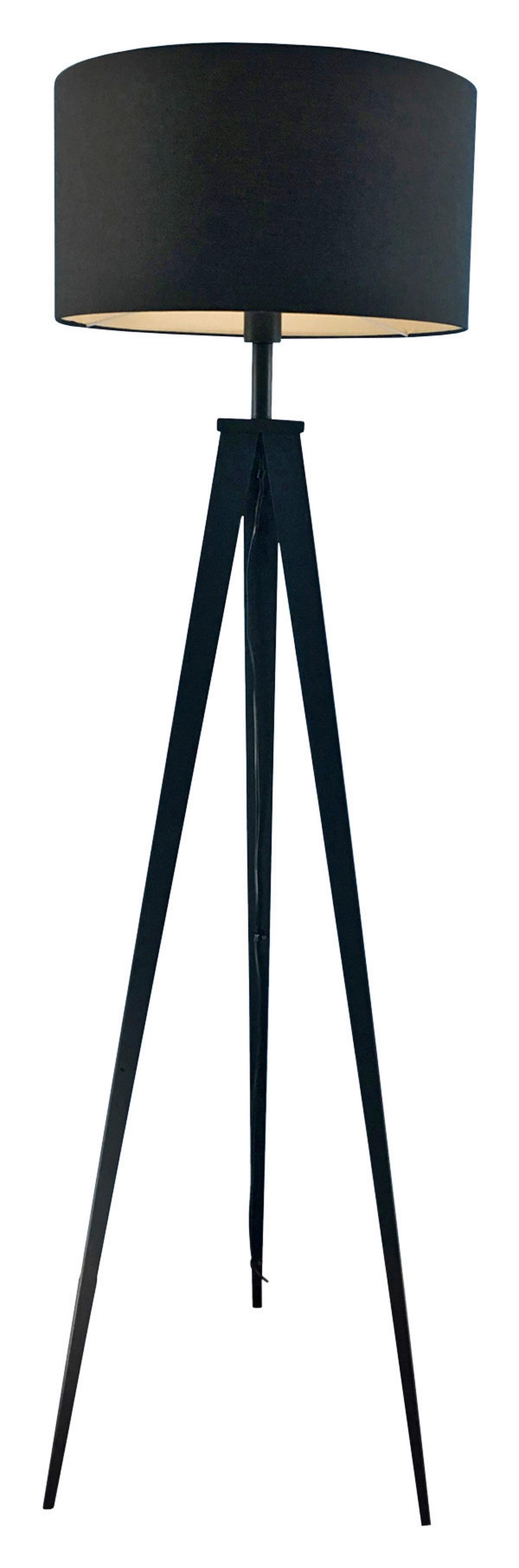 LAMPA STOJĄCA SAN DIEGO *SBN* - czarny, Konventionell, metal/tkanina (49/158cm) - Novel