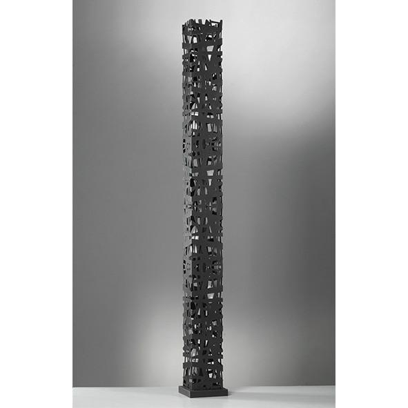 Stehleuchte Foresta Schwarz max. 6 Watt - Brombeere/Schwarz, Design, Metall (22/153cm)