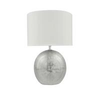 Veioză Ilias - argintiu/alb, Modern, ceramică/metal (24/37cm) - Mömax