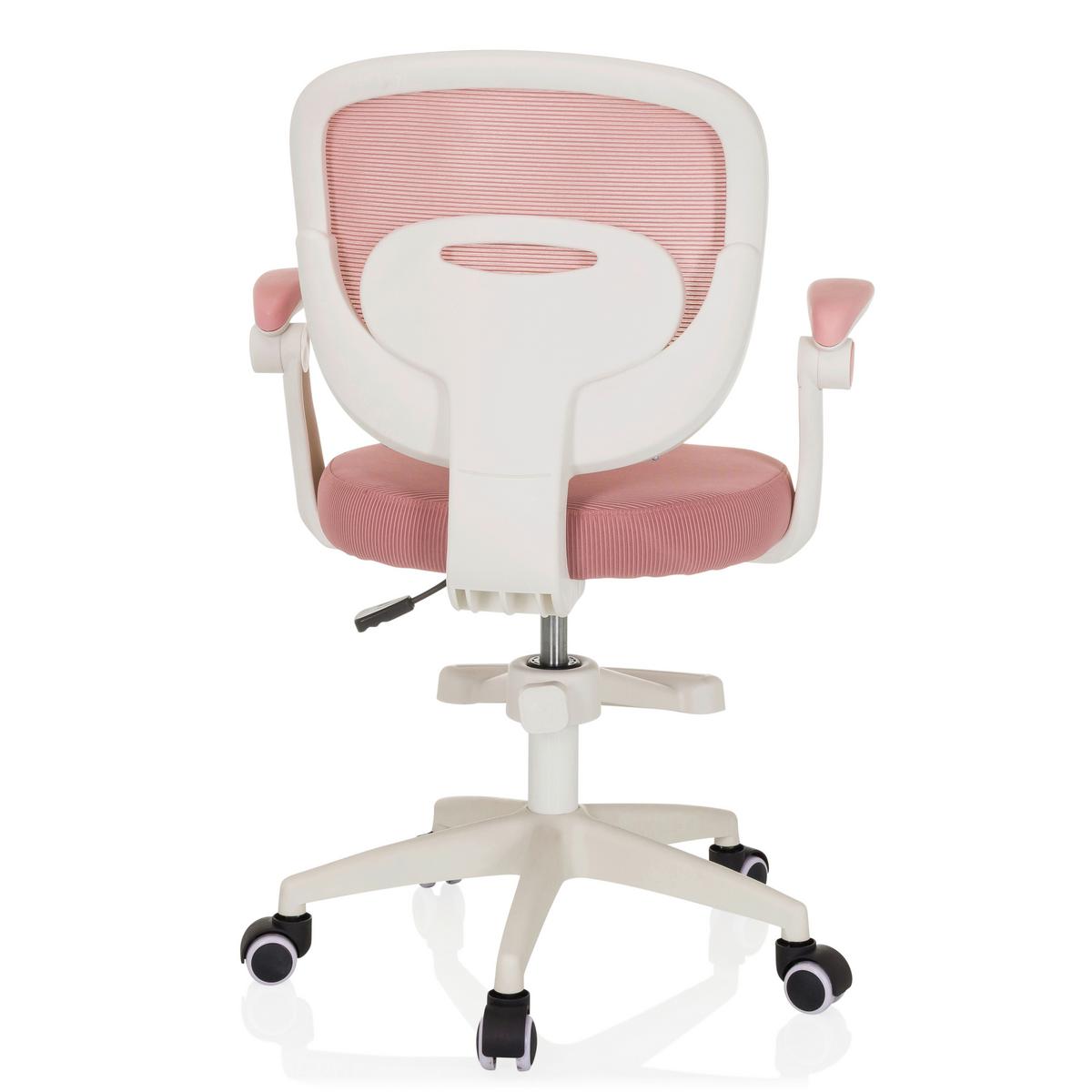 Mladinski Vrtljivi Stol Kiddy Smart, Roza - roza/bela, Moderno, umetna masa/tekstil (61/84-97/55cm) - MID.YOU