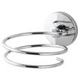 Haartrocknerhalter Vision in Chrom - Chromfarben, Metall (10/8/13cm) - MÖMAX modern living