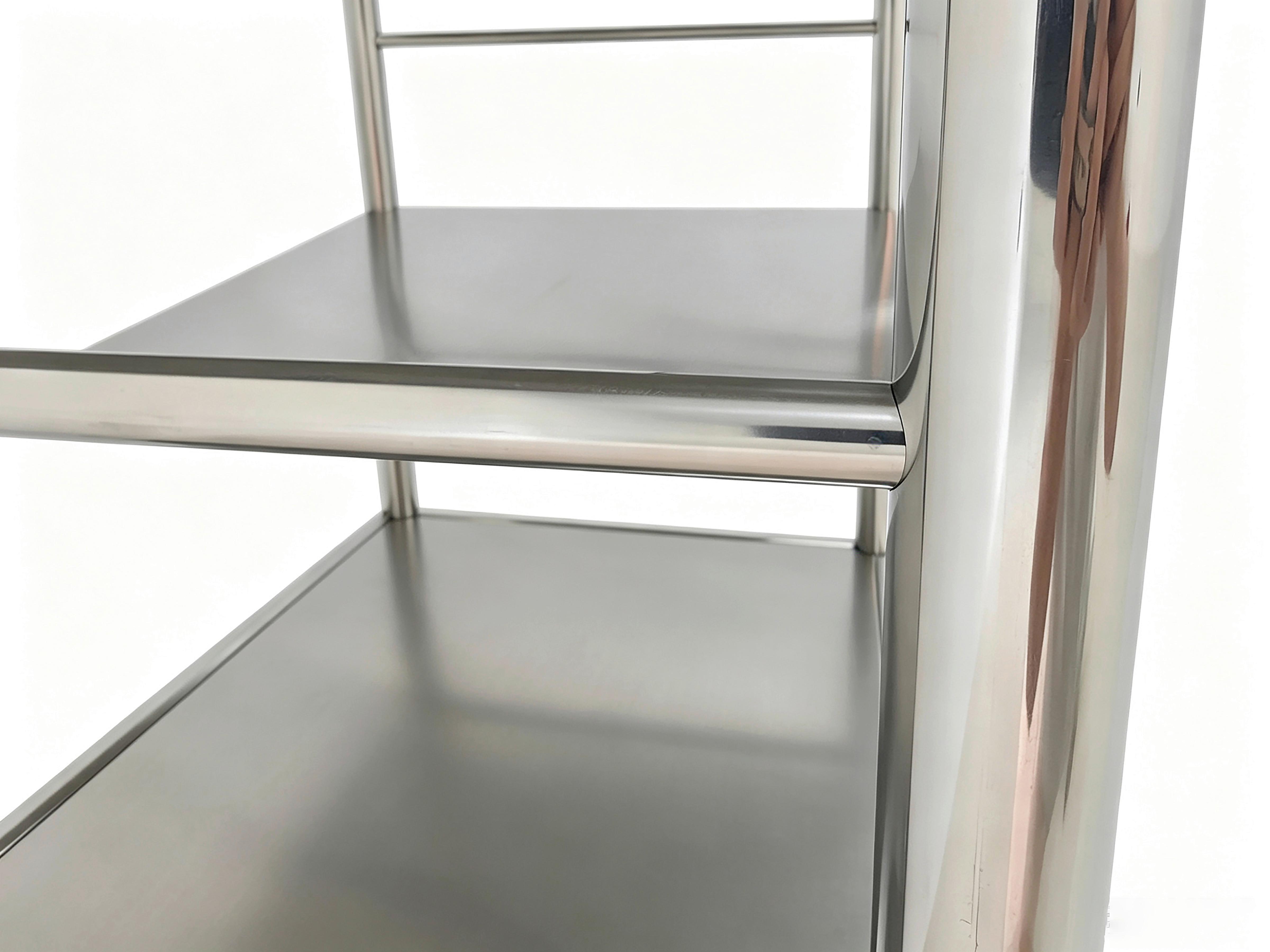 SERVERINGSVAGN SANDRO -EXKLUSIV- - silver/svart, Klassisk, metall/plast (95/88/55cm) - Mömax