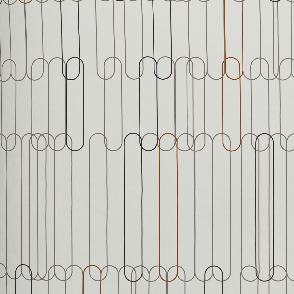 BETTWÄSCHESET CHAINS - Weiss/Cognac, Konventionell, Textil (160/210cm) - Modern Living