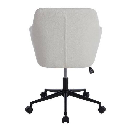 SNURRSTOL DEBORA -EXKLUSIV- - vit, Lifestyle, metall/textil (62/85,5-93,5/57cm) - Mömax