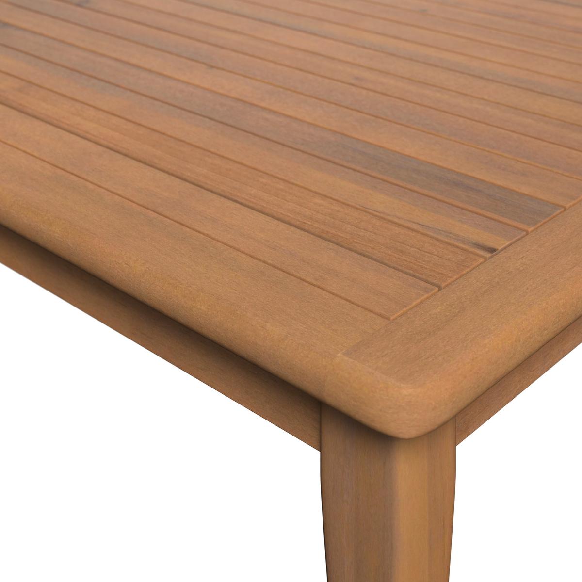 KOMPLET MEBLI TARASOWYCH BORNEO - beżowy/kolor akacjowy, Modern, drewno (80/65/80cm) - Ambia Garden