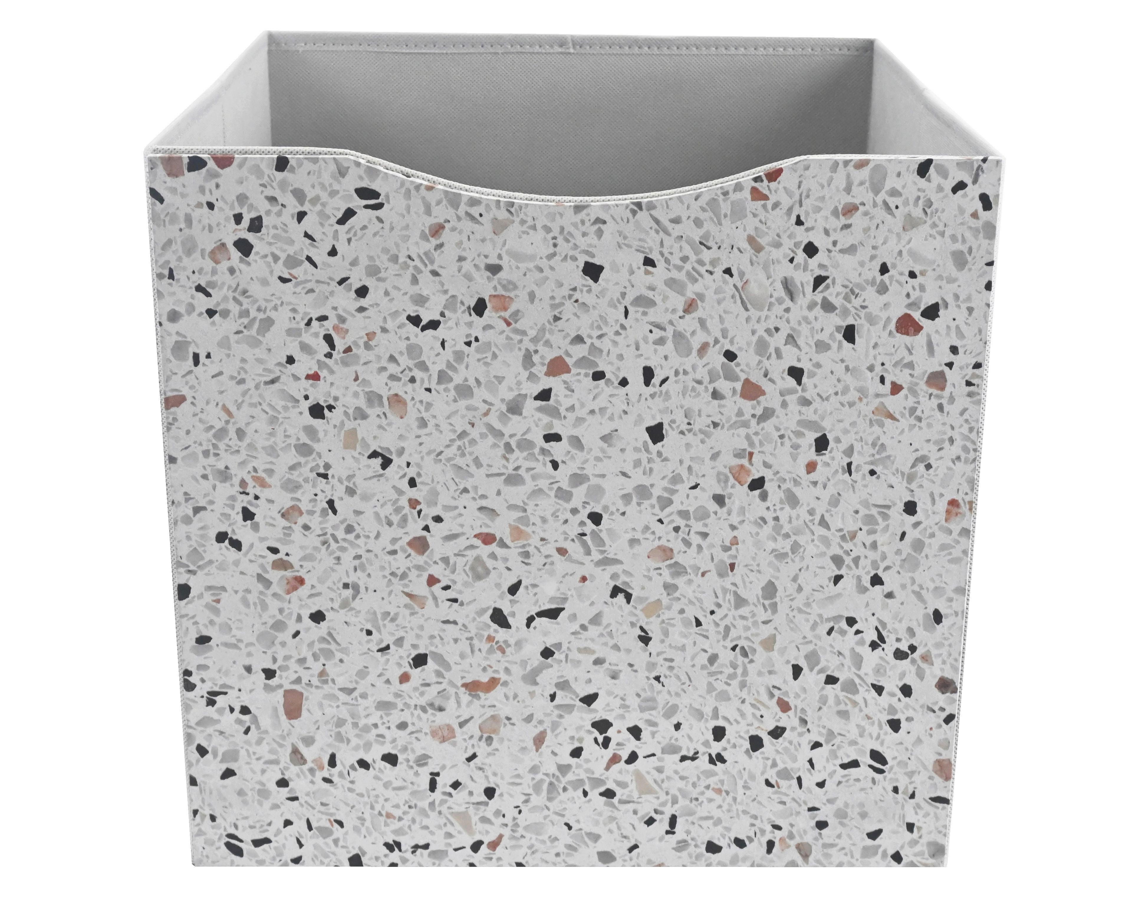 Cutie pliabilă Betty - gri, Konventionell, textil/material pe bază de lemn (33/33/32cm) - Mömax