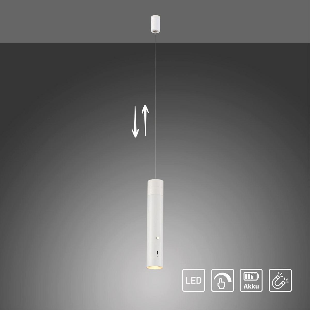 LAMPA WISZĄCA LED 18281-16 ATTACH - biały, Design, tworzywo sztuczne/metal (4/4/60-200cm)